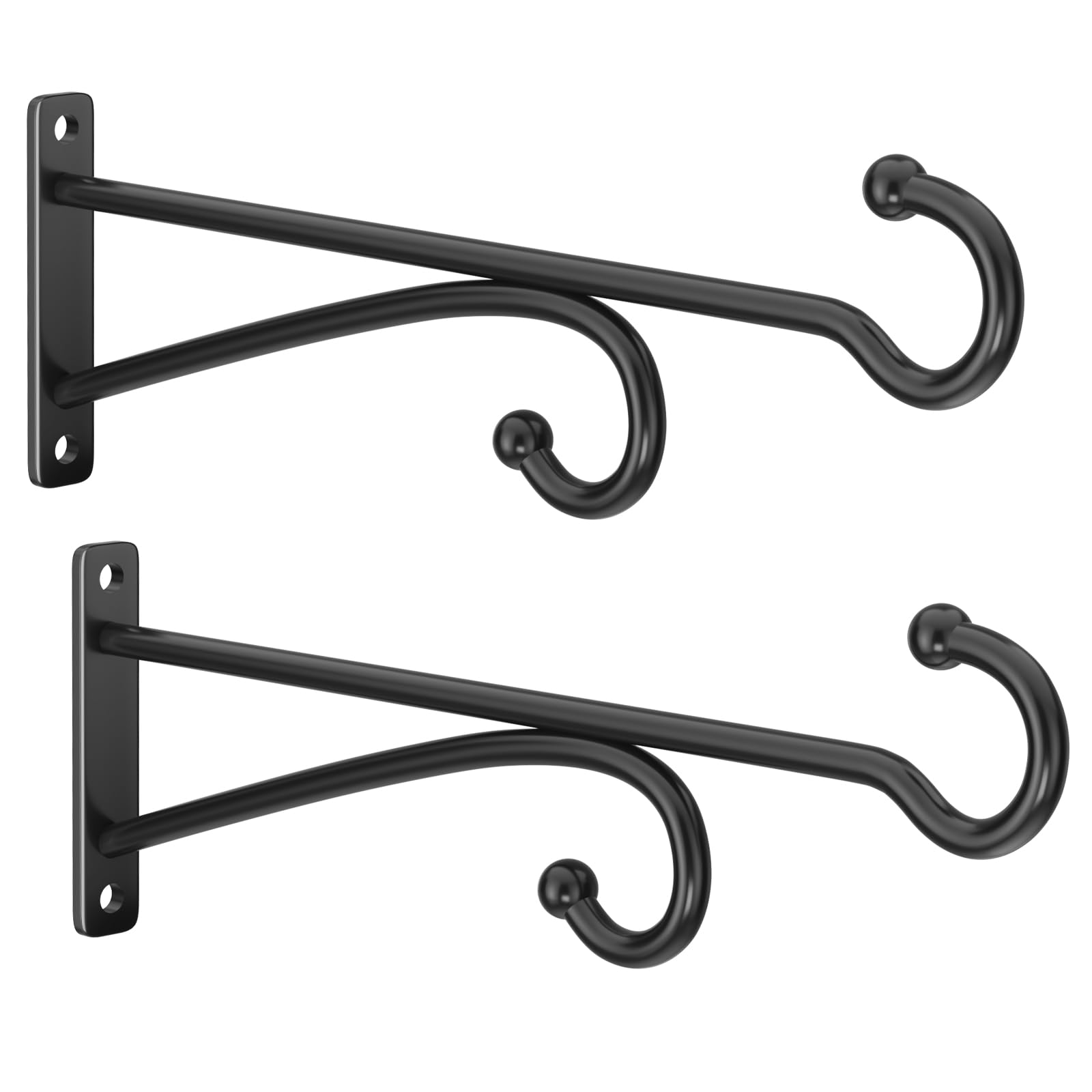 10" Plant Hanger Hook Outdoor Indoor – Planter Hooks for Hanging Plants, Plant Wall Hooks, Brackets for Hanging Plants, Baskets, Wind Chimes, Bird