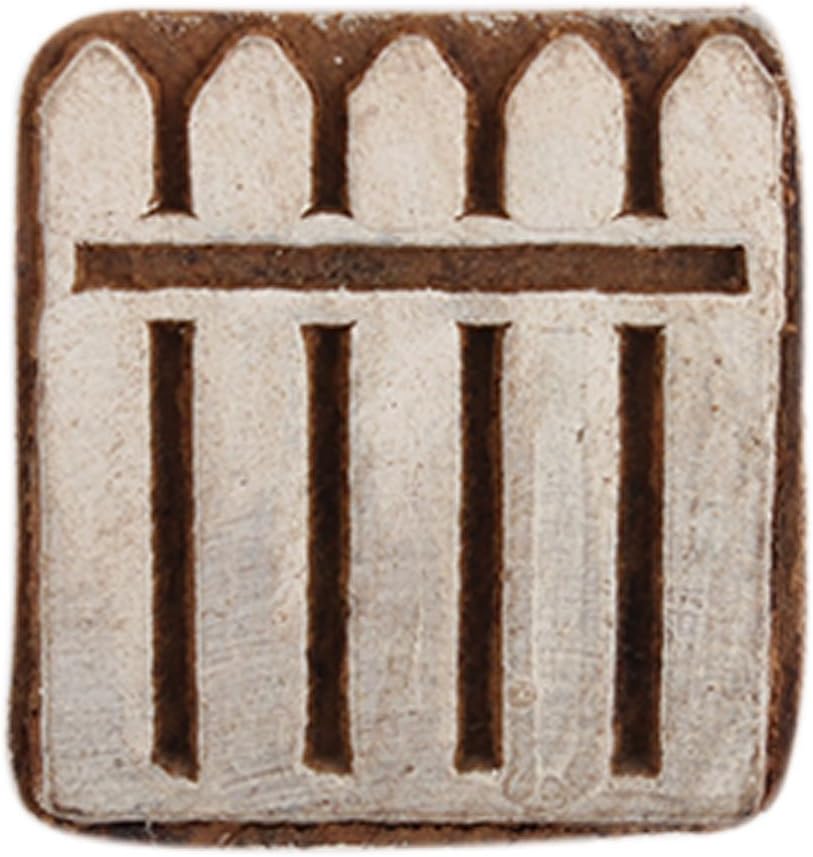 Indian Shelf Vocalforlocal Handmade Brown Set of 1 New Wooden Printing Block