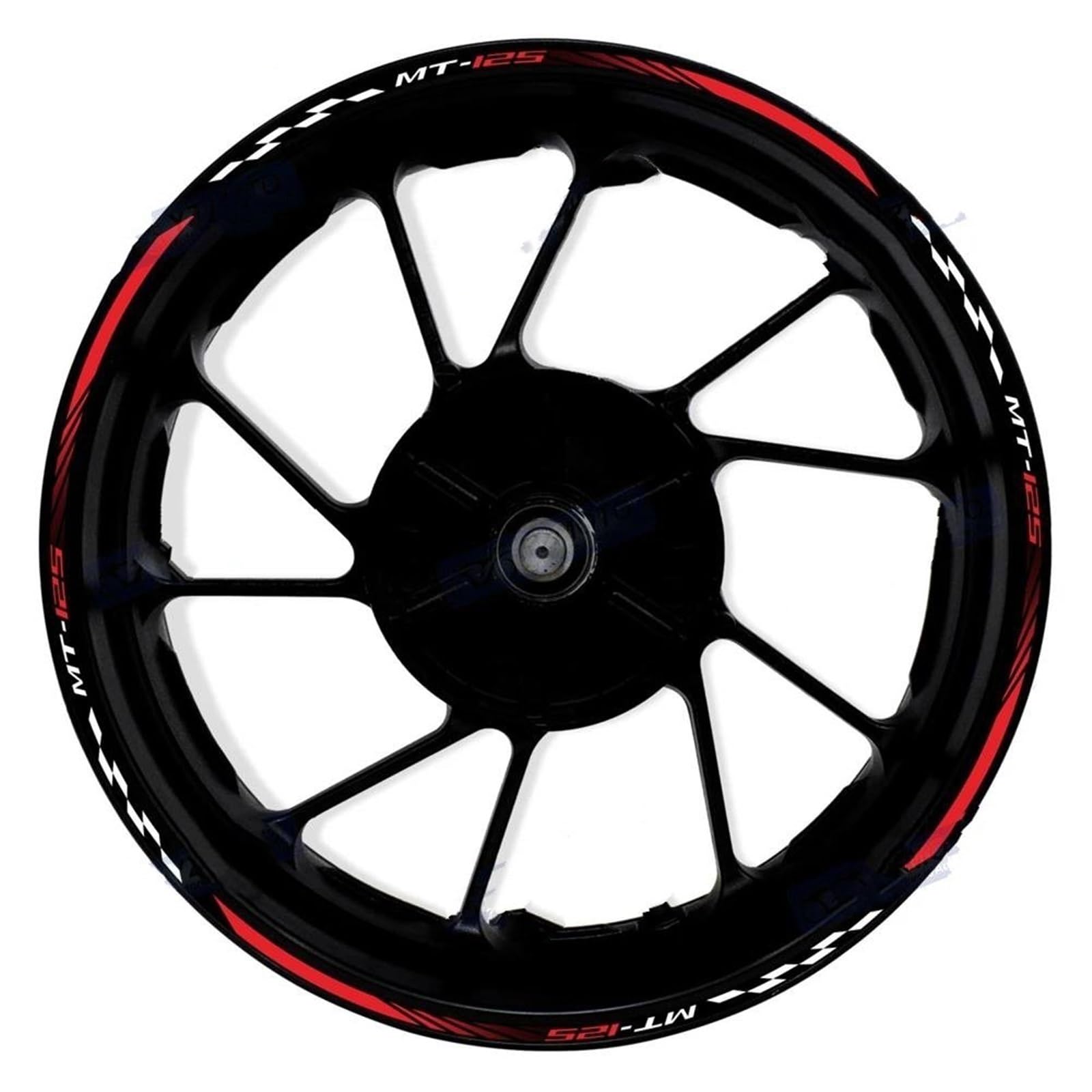 Motorcycle Wheel Stickers Sports Edge Stripe Reflective Film for Yamaha MT-125 MT125