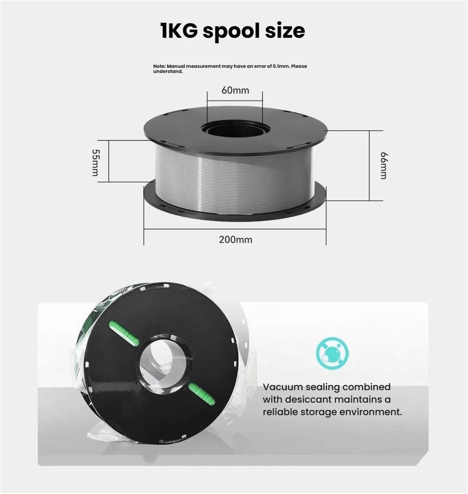 PA6-Nylonfilament, 1,75 Mm, Hohe Zähigkeit For FDM-3D-Drucker