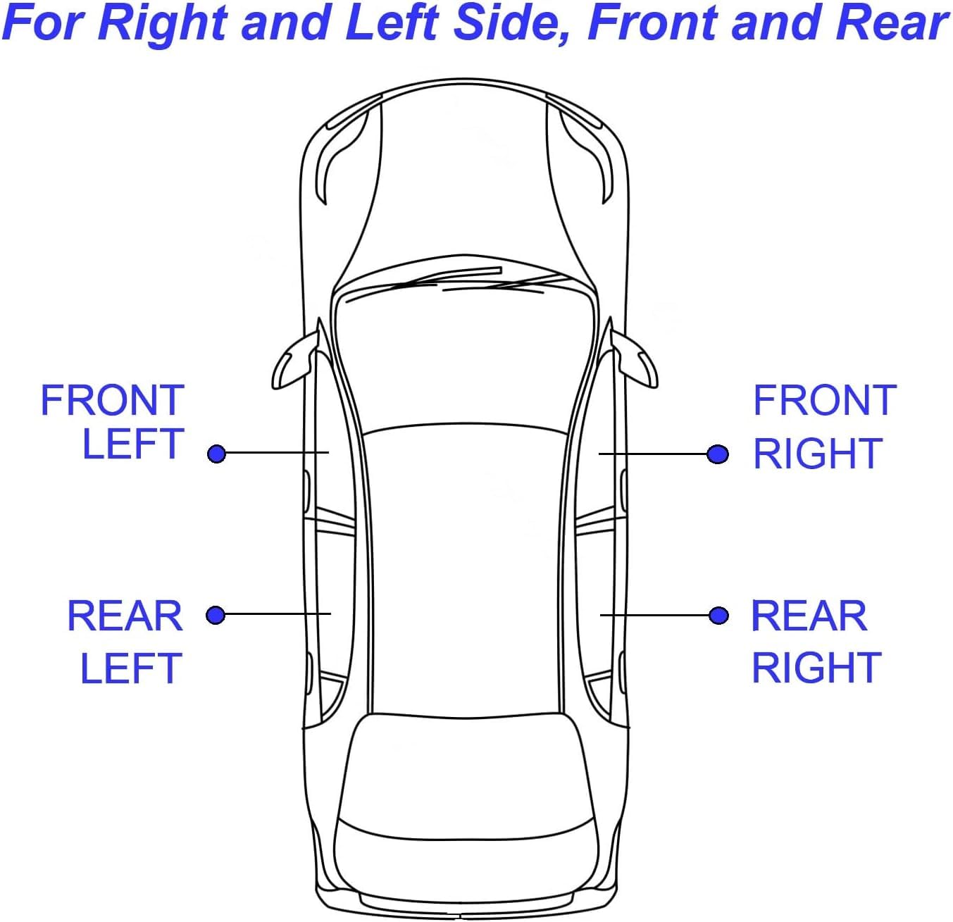 Twowinds - Clip de Lève-vitre Compatible avec BMW X3 E83 (2003-2010) - Porte Avant, Arrière, Gauche, Droite - Régulateur de Vitre (2 pièces)