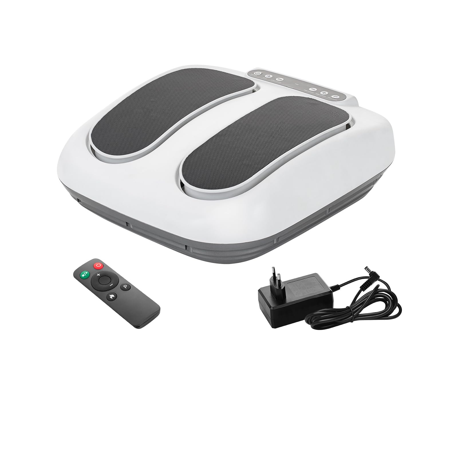 Genius Feelvita Acticur Fußmassagegerät,elektrisch mit Wärme Funktion, 10 Geschwindigkeitsstufen, Massage mit Vibration für Beine und Füße, moderne Vibrationsplatte mit Fernbedienung