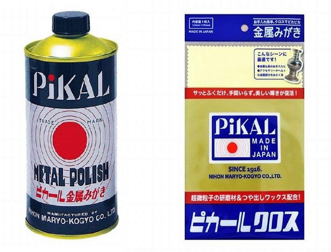 Amazon | 日本磨料工業(Nihon Maryo Kogyo) ピカール 金属磨き 300g + 専用クロスセット1枚 388-457 ...