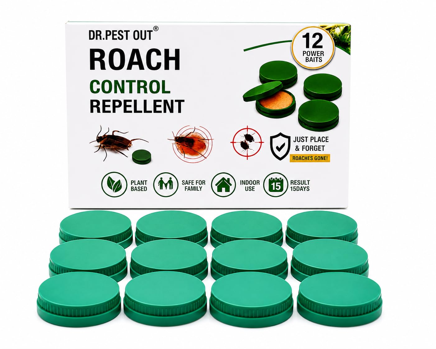 Powerful Cockroach Killer Gel for Home and Kitchen, Fast-Acting Roach Bait Trap for Long-Lasting Cockroach Control-image-14