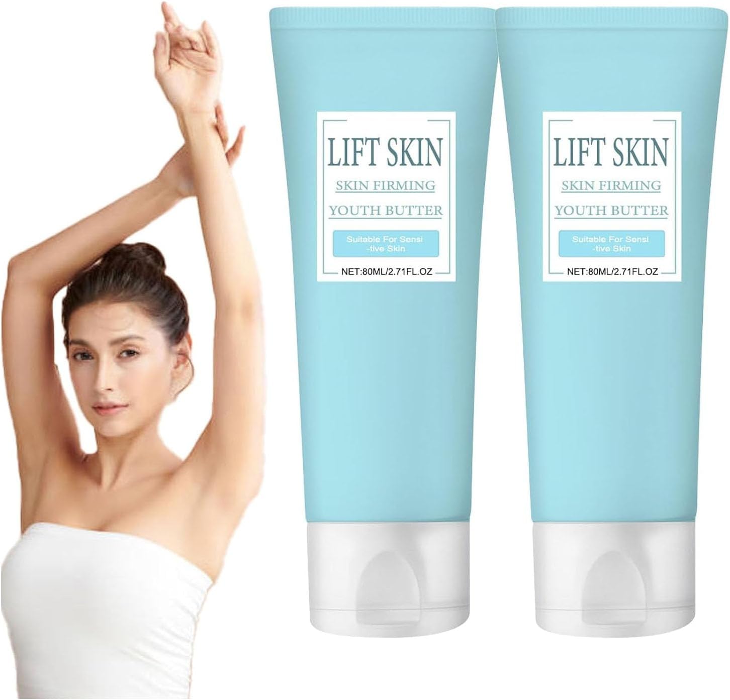 Luxelift Skin Firming Youth Butter, Firming Body Cream Lotion, Moisturizes Skin And Improves Fine Lines, Skin Firming Cream Suitable For Sagging Skin On The Neck, Chest, Body, Etc