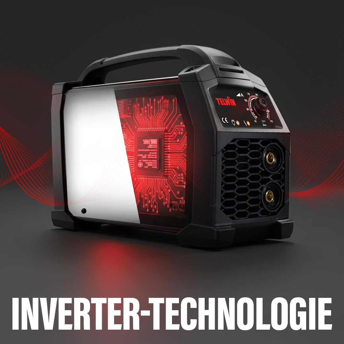 T-Arc 214 Inverter-Schweißgerät MMA-Elektrode 200 A, mit Schweißhelm und Zubehör, kompaktes und einfaches tragbares Schweißgerät für Wartungsarbeiten und Heimwerker, 230 V