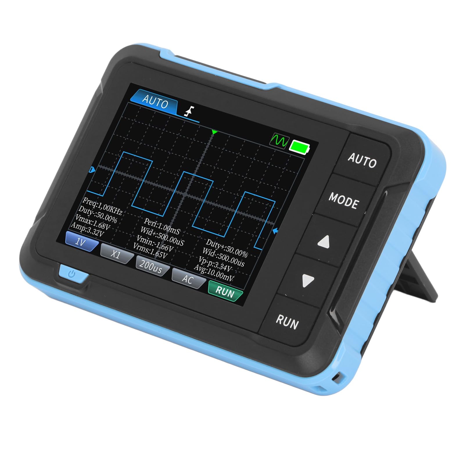Zunate Mini-Handoszilloskop 1M Bandbreite |Digitales Oszillographenmessgerät mit 5,0 MS/s-Abtastung und TFT-Display