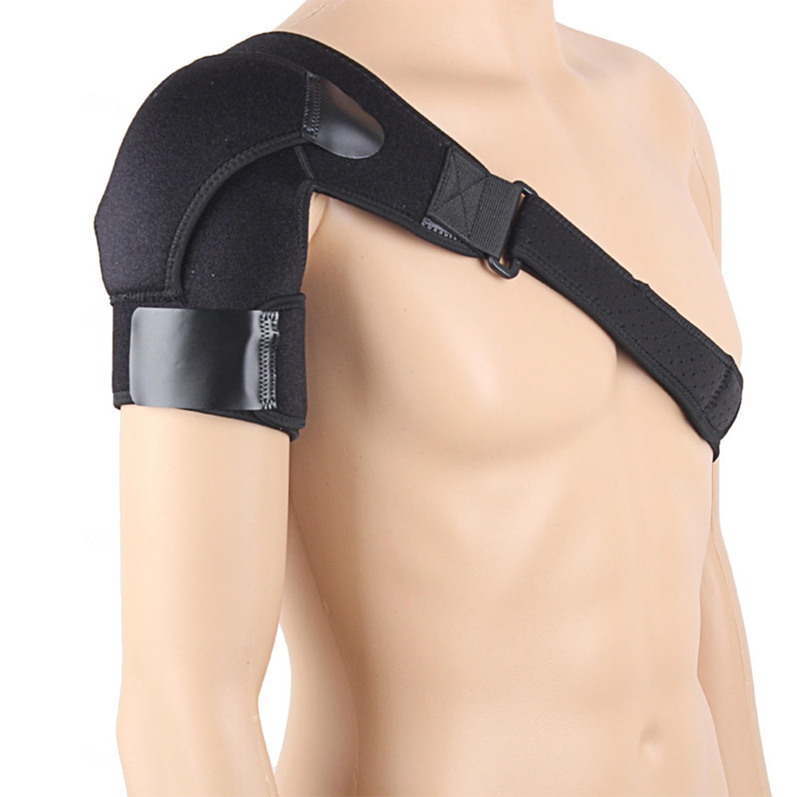NIBHZ Tutore per Spalla di Recupero per Uomini e Donne, Tutore di Supporto per La Stabilità della Spalla, Fascia per Maniche Regolabile, Sollievo per Lesioni alla Spalla e Tendinite