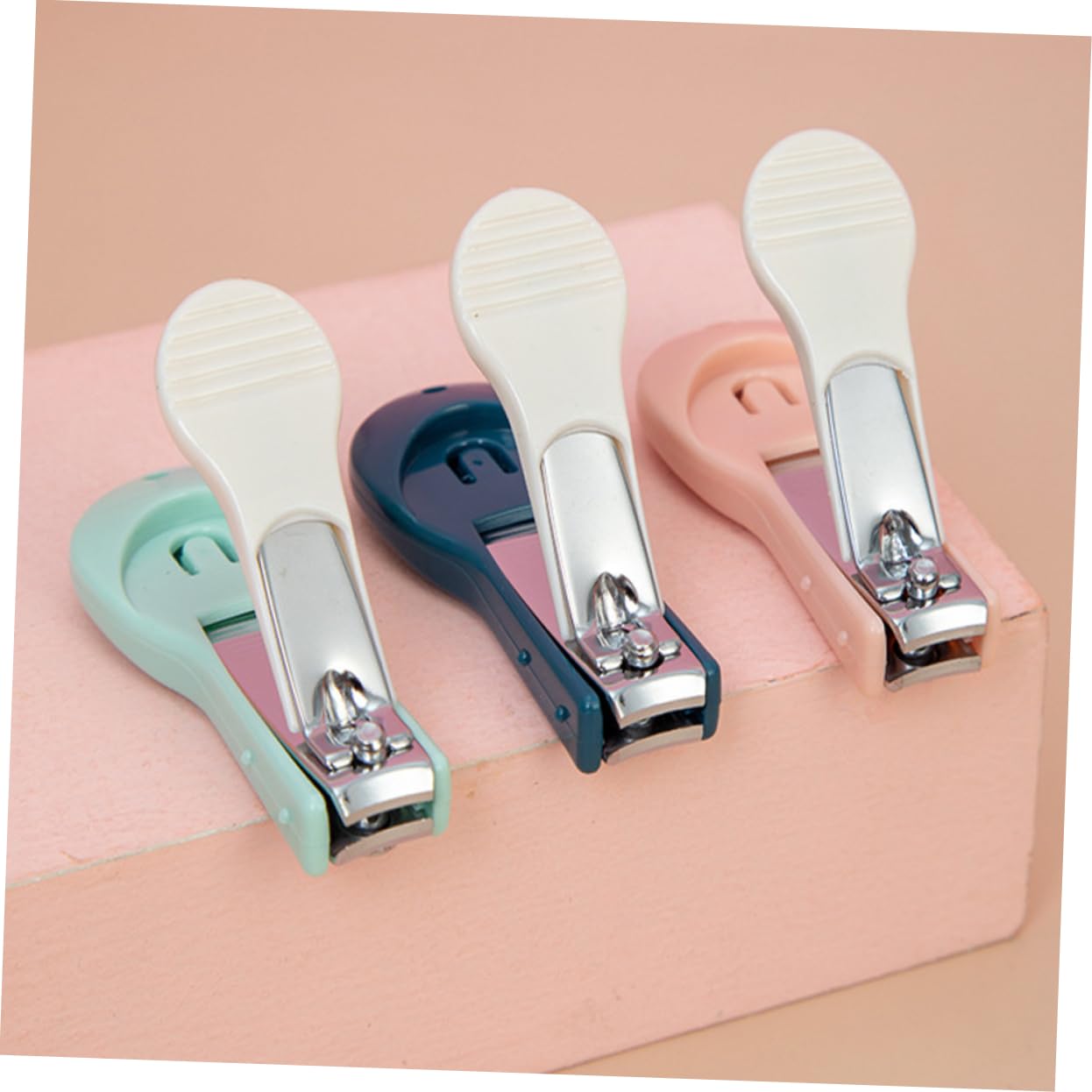 Yardwe 15 Stck Nagelknipser Teilig mit Gebogenen Edelstahlklingen Rutschfestem Silikongriff Sicherer Nagelpflege für Neugeborene und Kleinkinder Präzises Schneiden Blau