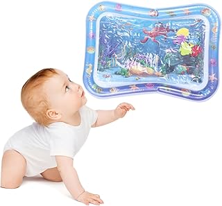 KOMBIUDA Tapete De Tempo De Barriga Inflável Inflável Almofada De Bebê Criativa Polvilhe Água Tapete De Jogo De Água Dropshipping Almofada Esteira De Água De Rastreamento Para Bebês