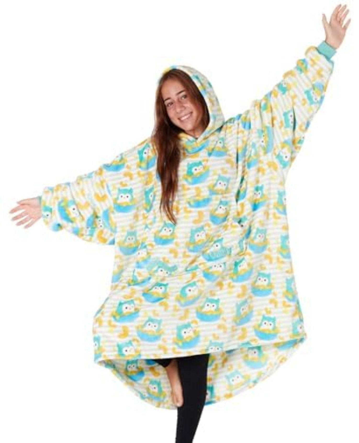 THE COMFY Dream Squishmallows Oversized Wearable Blanket Gifts for Women and Kids, Ultrasoft Plush Light Microfiber Blankets Seen on Shark Tank