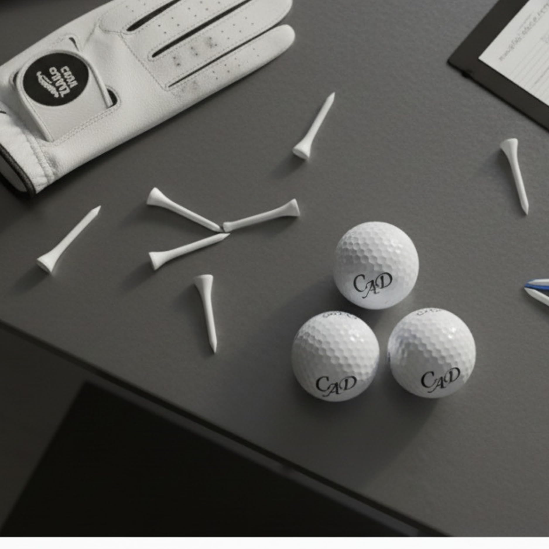 Golfball mit Gravur Initialen für Golfspieler/in Lasergravur Dein Text personalisiert Golfsport Wunschtext Personalisieren 3, 6 oder 10 Wilson Ultra Golfbälle