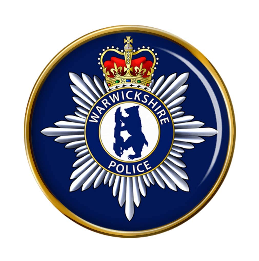 Giftshop Uk Men's Gold Warwickshire Police Pin Badge
