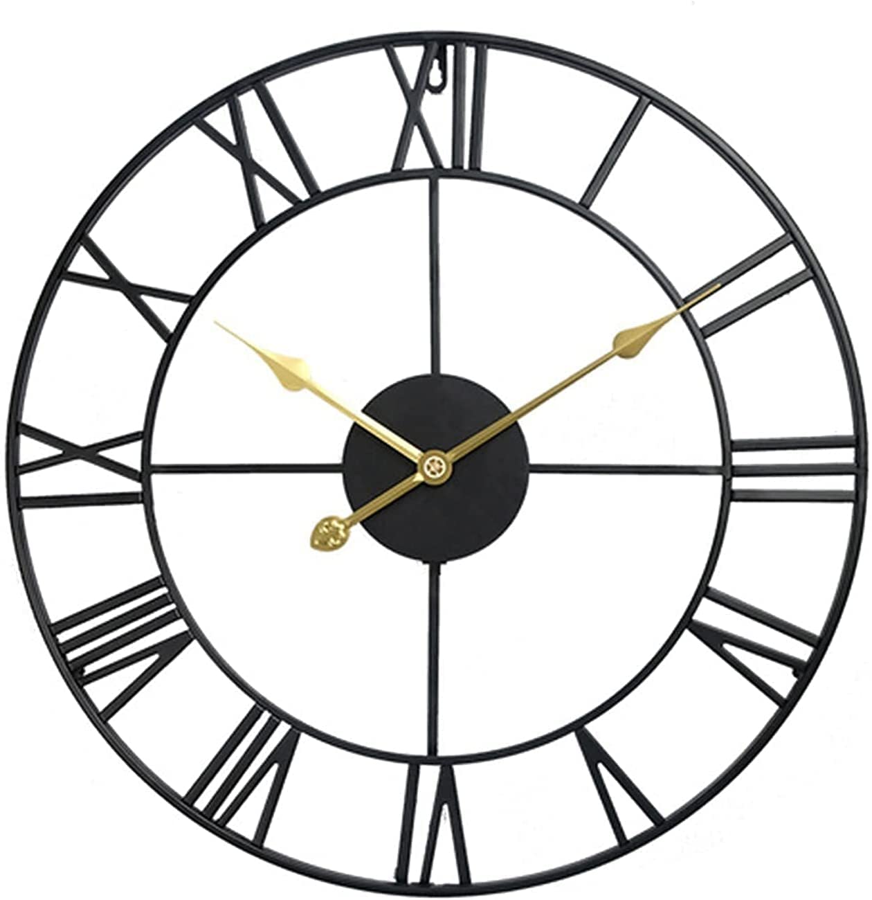 XJBTBA Orologio da Parete da Giardino Esterno, Orologio da Parete Silenzioso Senza ticchettio per Soggiorno e Ufficio Domestico, Orologio da Parete Rotondo Senza ticchettio e di Facile Lettura,