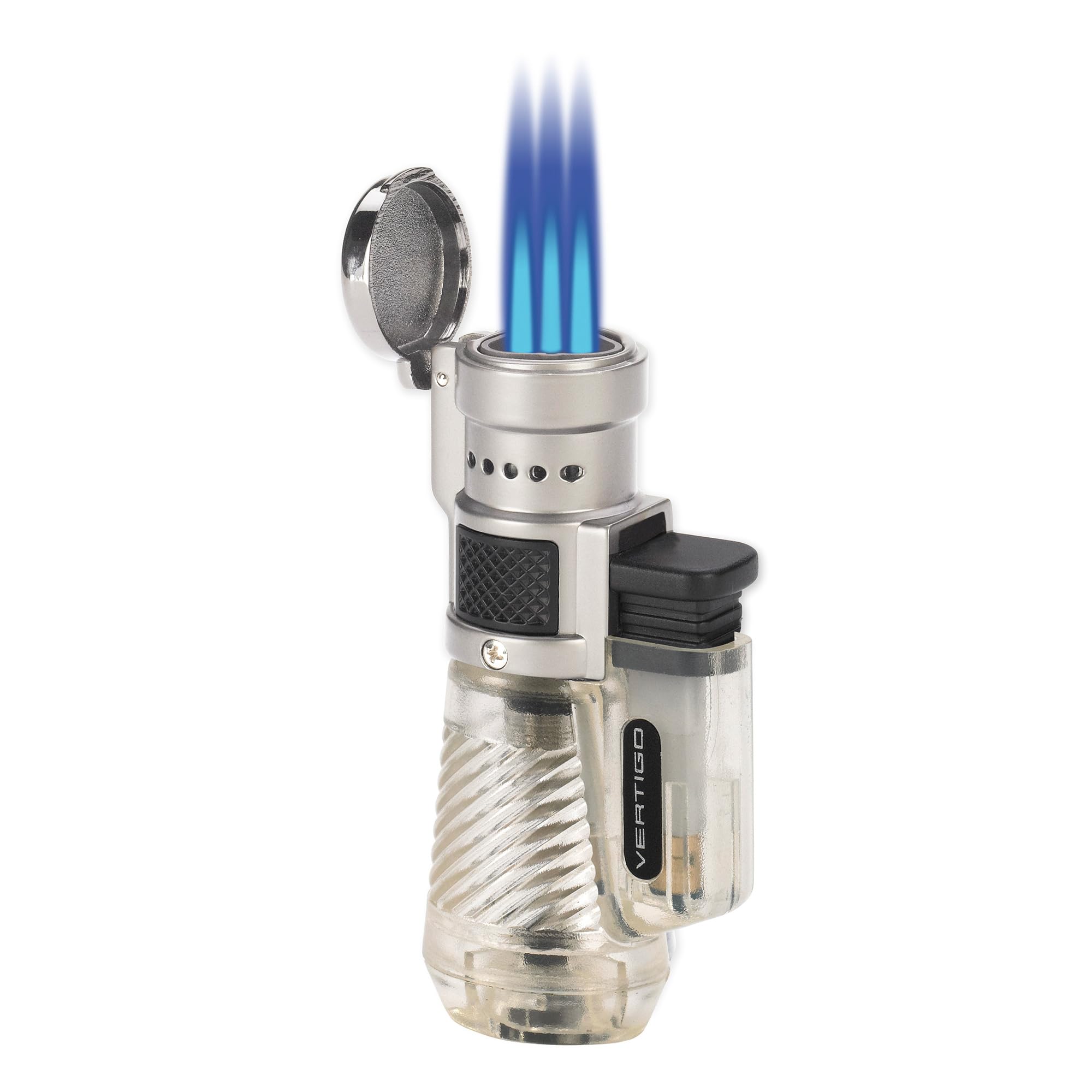 Vertigo by Lotus Cyclone Triple Torch Cigar Lighter Clear 1 Pack
