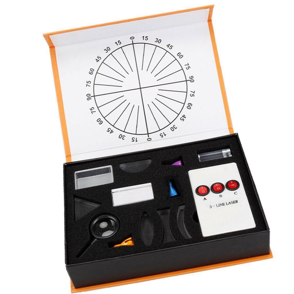 Il set di esperimenti sulla rifrazione e la riflessione della luce supporta la crescita educativa rispondendo alle menti curiose dei bambini. Kit di