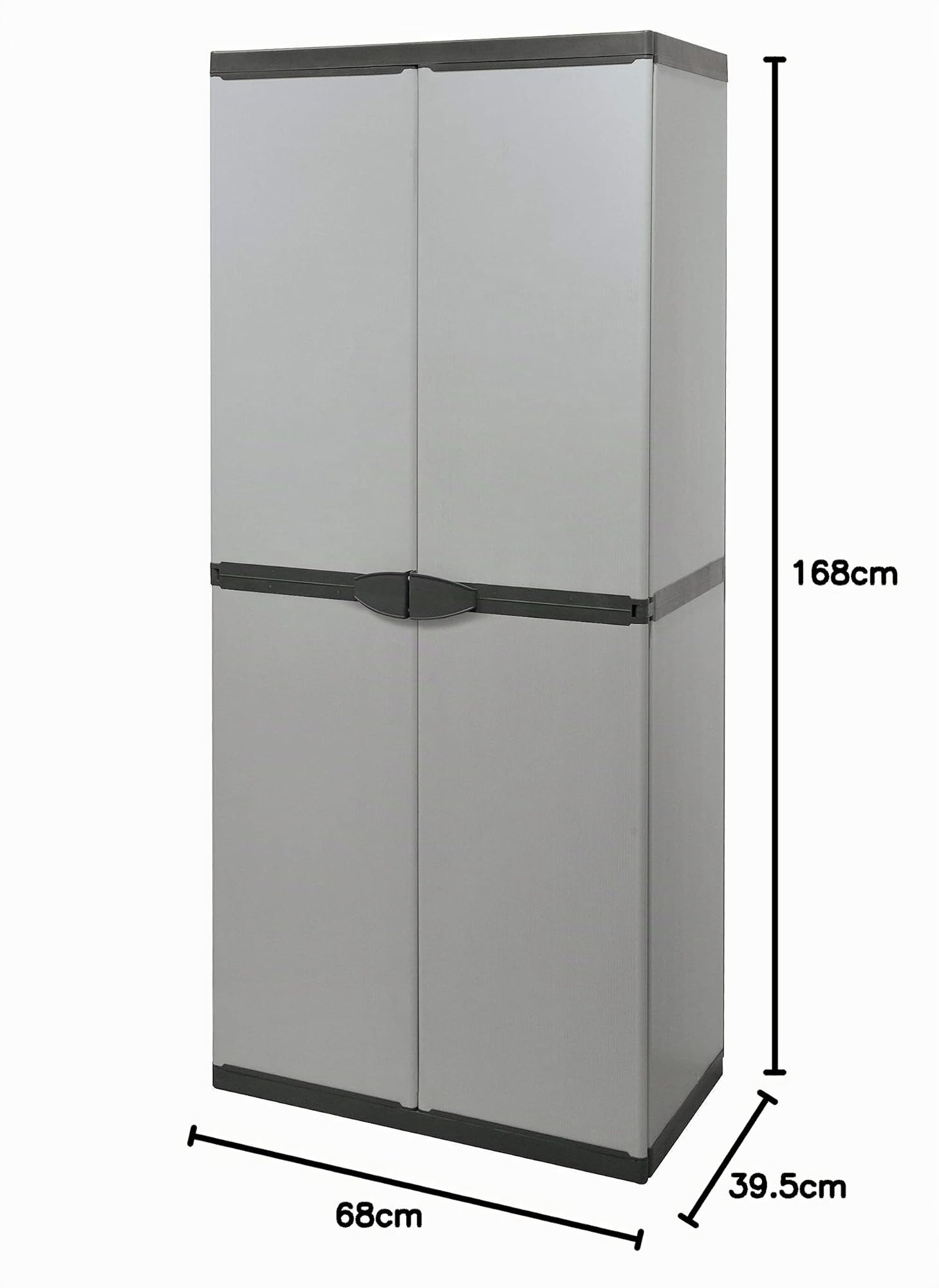 Mongardi 7810C04 Armadio Portascope 68 x 39,5 x 168 cm Szary