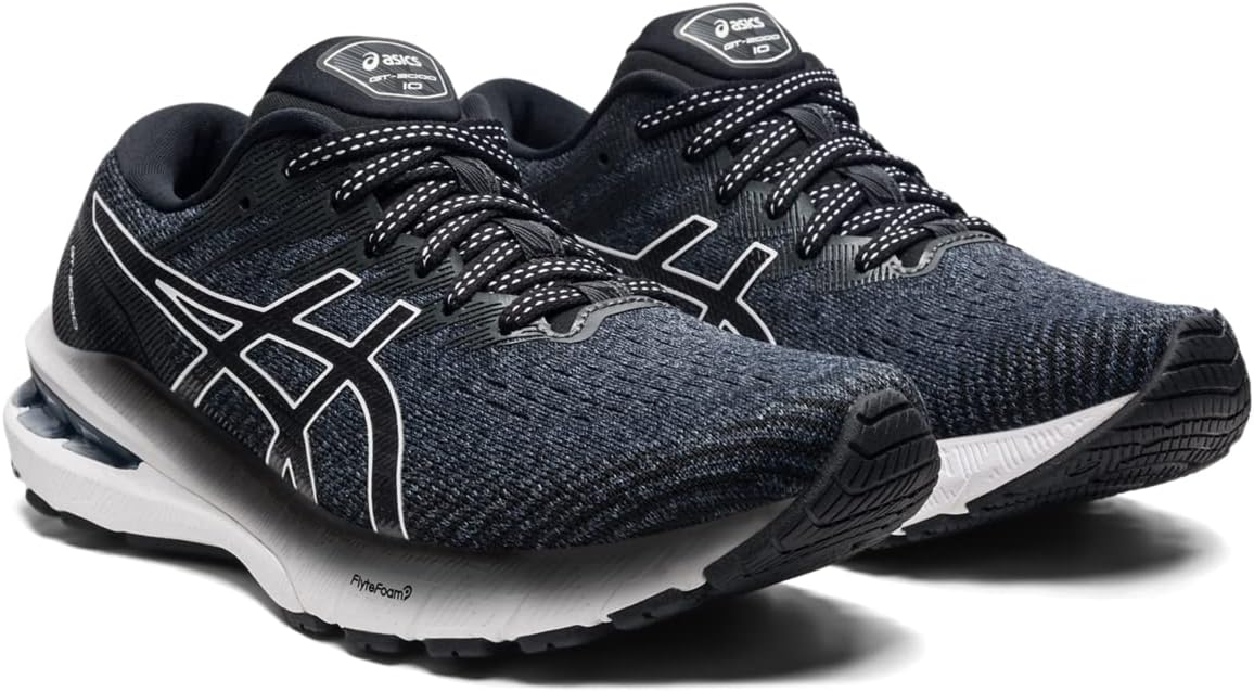 ASICS Women's GT-2000 10 2A Running Shoes 6 Black/White