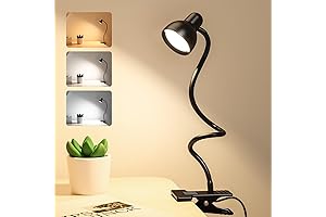 Clip on Reading Light for Bed with 3 Adjustable Colors and 10 Brightness Settings