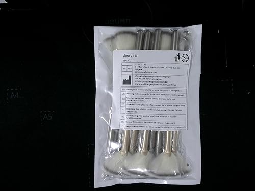 Miniatura 8 de Cepillos de ventilador para tratamientos faciales, ultra delgados y suaves cepillos aplicadores de ventilador facial, cepillo profesional de mezcla