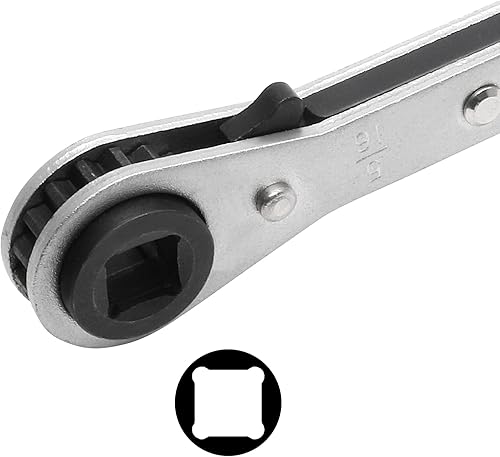 Miniatura 5 de HARSKIYER Juego de 3 llaves de servicio HVAC, 38 pulgadas, 14 pulgadas, 516 pulgadas, 316 pulgadas, llave de trinquete de refrigeración para HVAC