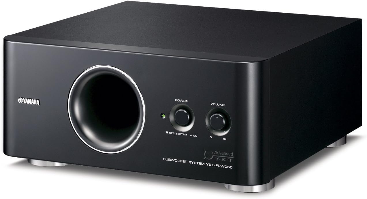 Yamaha YST-FSW050BL Advanced Yst II Down-Firing Active Subwoofer Black