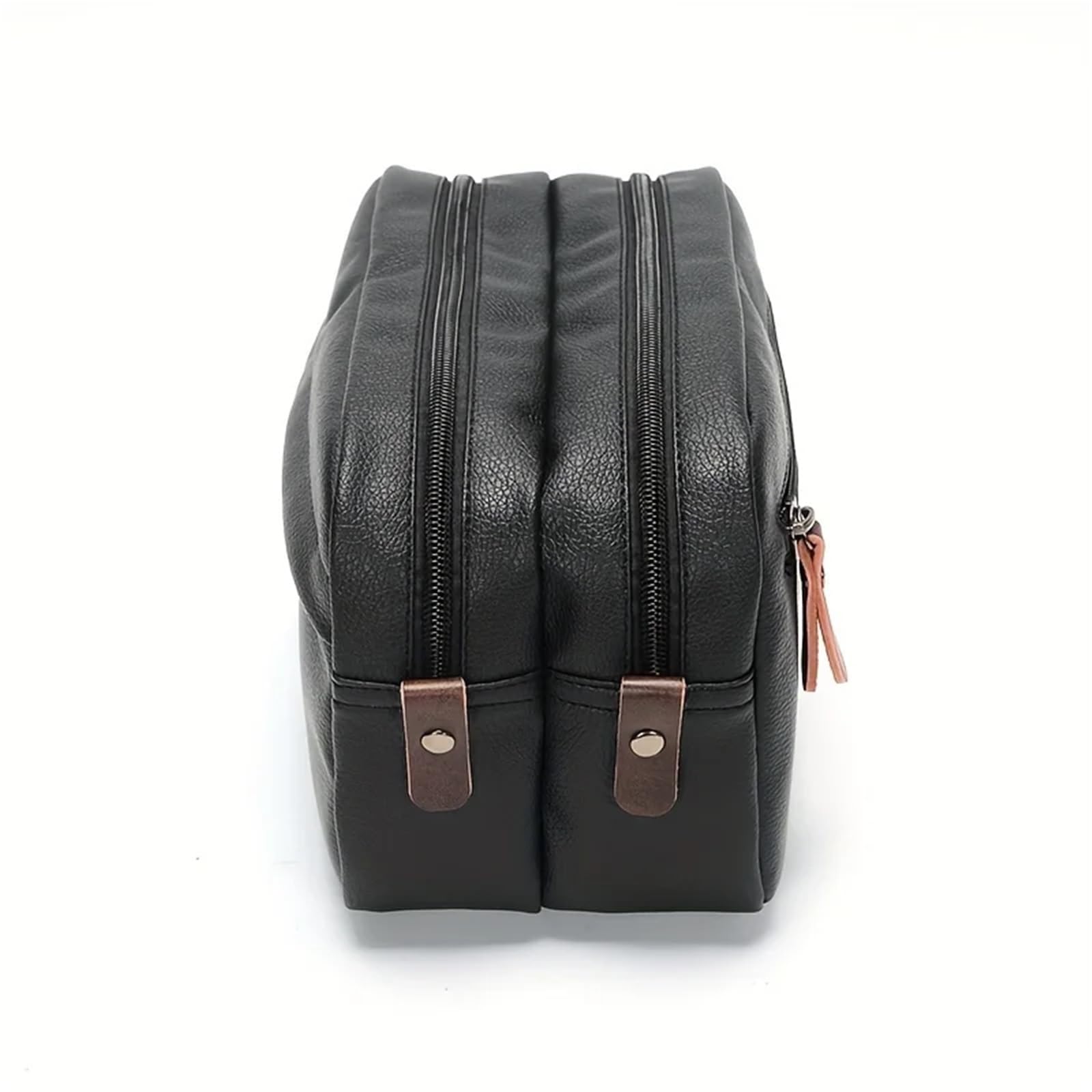 Neceser Bolso Retro for Hombres, Bolsa de Almacenamiento de artículos de tocador de Viaje portátil, Bolso de Mano Informal Impermeable con Doble Cremallera para Hombre