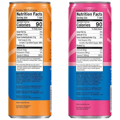Starbucks Baya Sparkling Energy Drink, Variety Pack, 12 Fl Oz, 12 Ct #TOP1