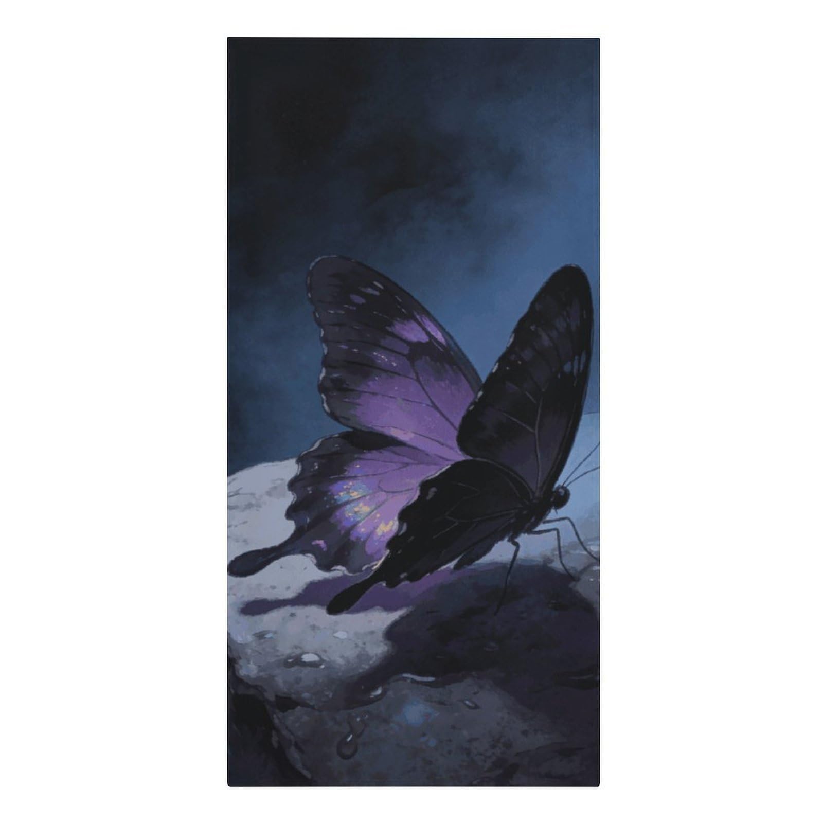 Fodpand Girls Style Lightweight Microfiber Large Overszed Moody Butterfly Beach Towel 30.3X61.4 In Sand Blanket Travel, Swim, Bathroom, Women Adults Gift Soft Big Pool Swim Towels
