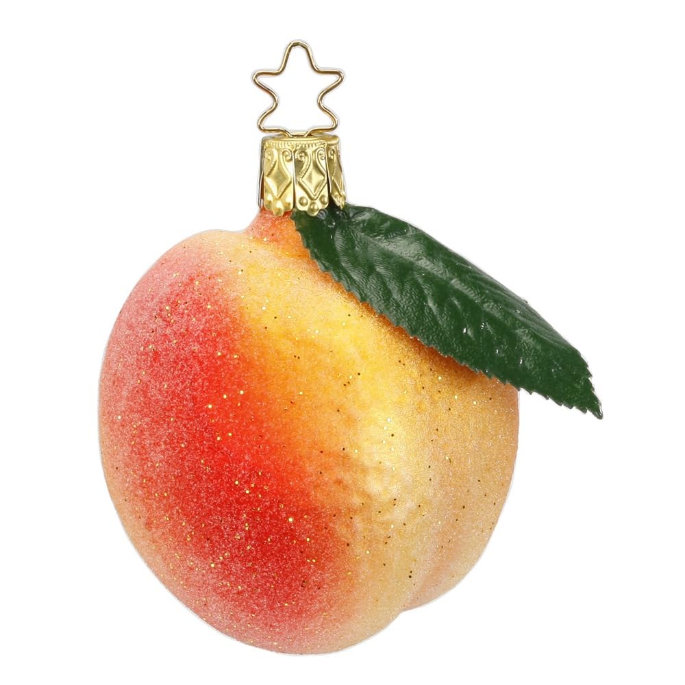 Inge-glas Pêche à Manger et à Boire 6,5 cm suspension fruit décoration verre