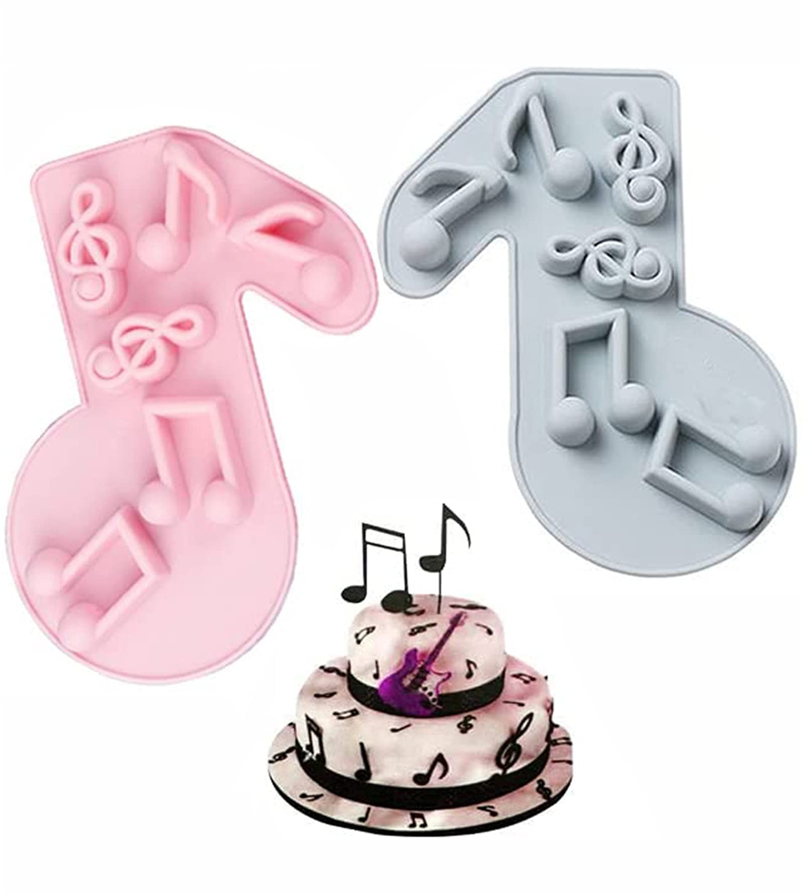 Stampo In Silicone Per Note Musicali: Chitarra, Cioccolato