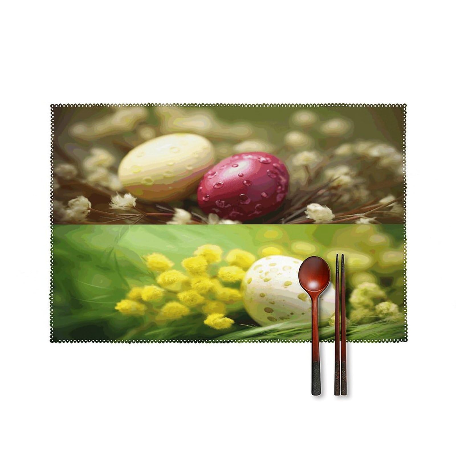 Fodpand Style Eggs Colors Placemats Set Of 4 Place Mats Table Mats