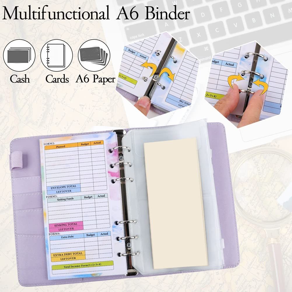 Cuaderno De Contabilidad De Hojas Sueltas De Cuero Macaron | Cuotas Sin