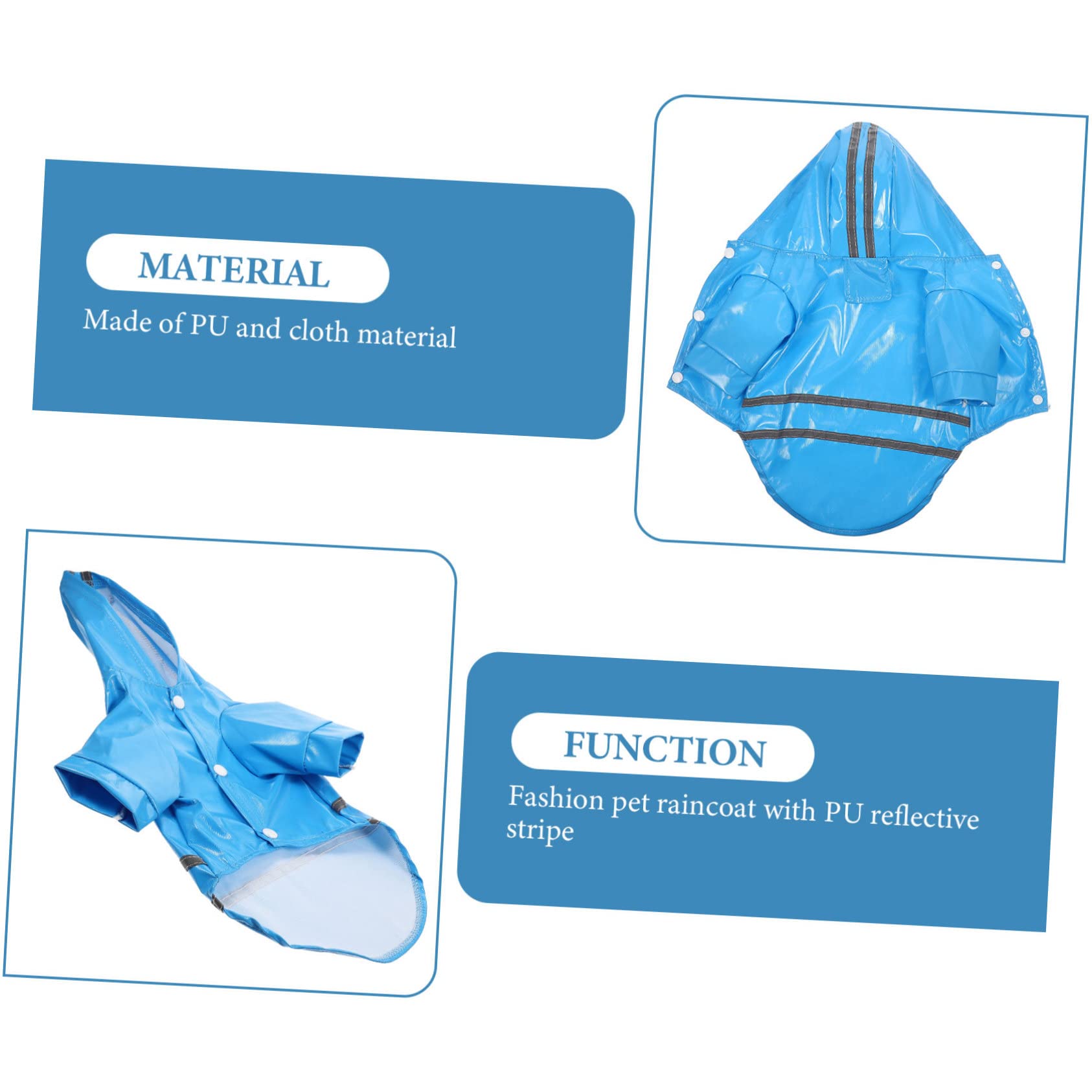 Manteaux de Pluie imperméables pour Chien, imperméable pour Chien, 4 pièces, imperméable pour Petit Chien, vêtements pour Chien, Veste de Pluie, imperméables po