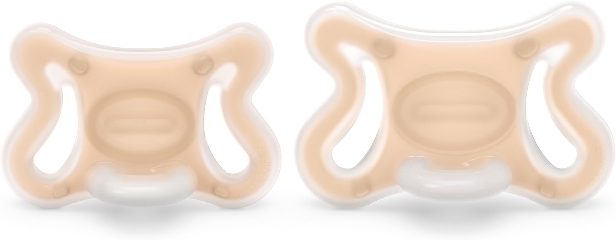 Zero Silicone Baby Pacifier w/ SX Pro Physiological Pacifier Nipple, (6-18m), 2Pk Fair