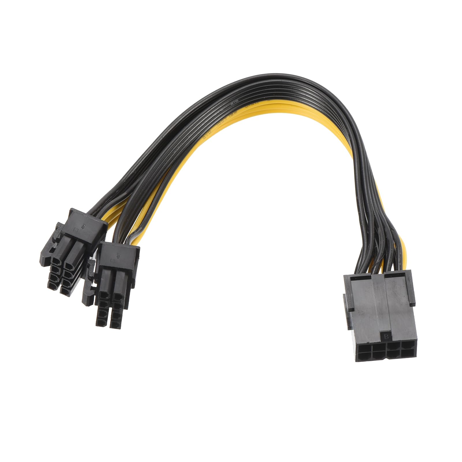MECCANIXITY 8 Pin Female to Dual PCIe 8 Pin (6+2) Male PCI Express Power Adapter GPU Splitter Cable 220mm/8.7" for Graphics Card