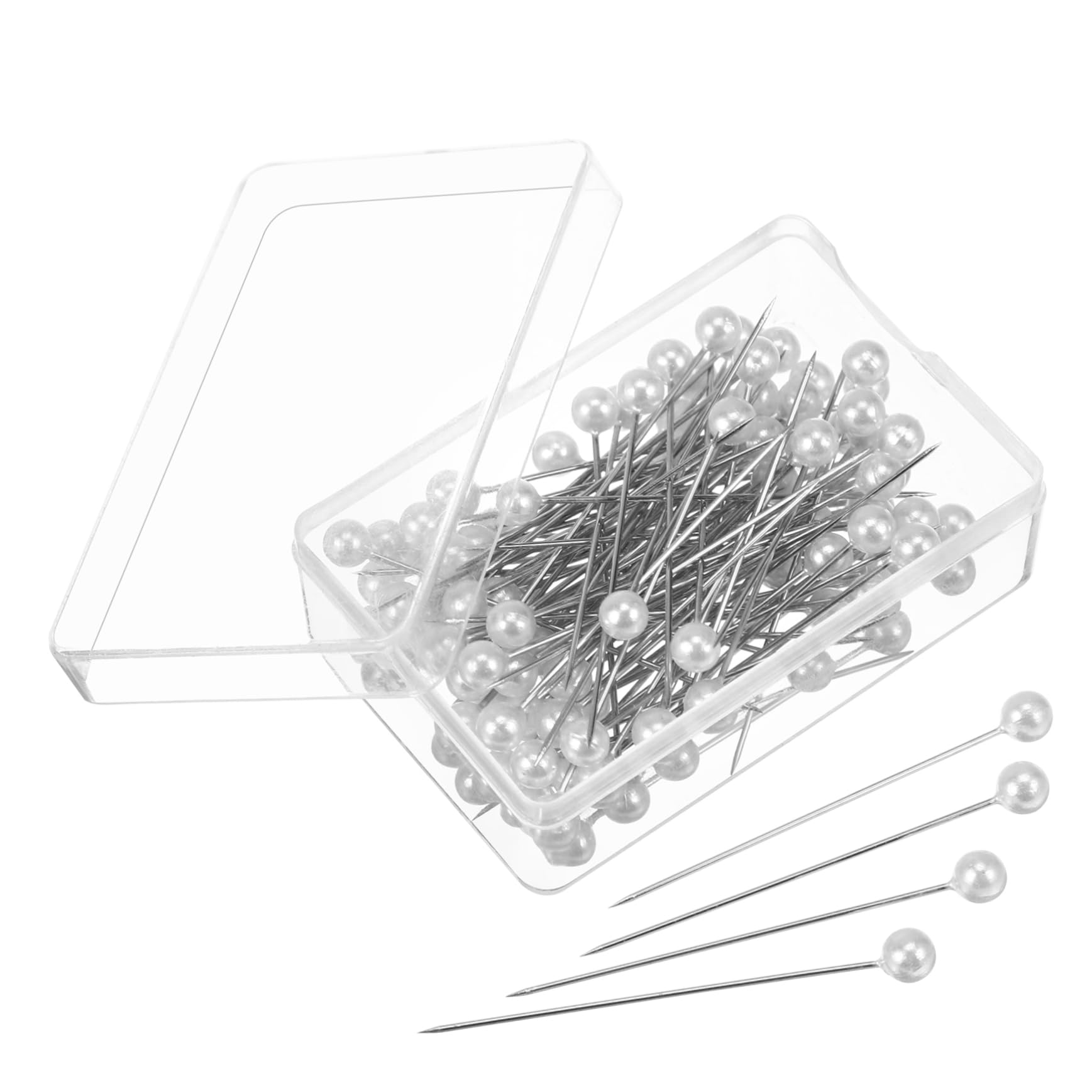 OSALADI 100 Alfileres con Cabeza Esférica para Costura y Proyectos de Manualidades, Metal Resistente para Decorar y Marcar Precisión
