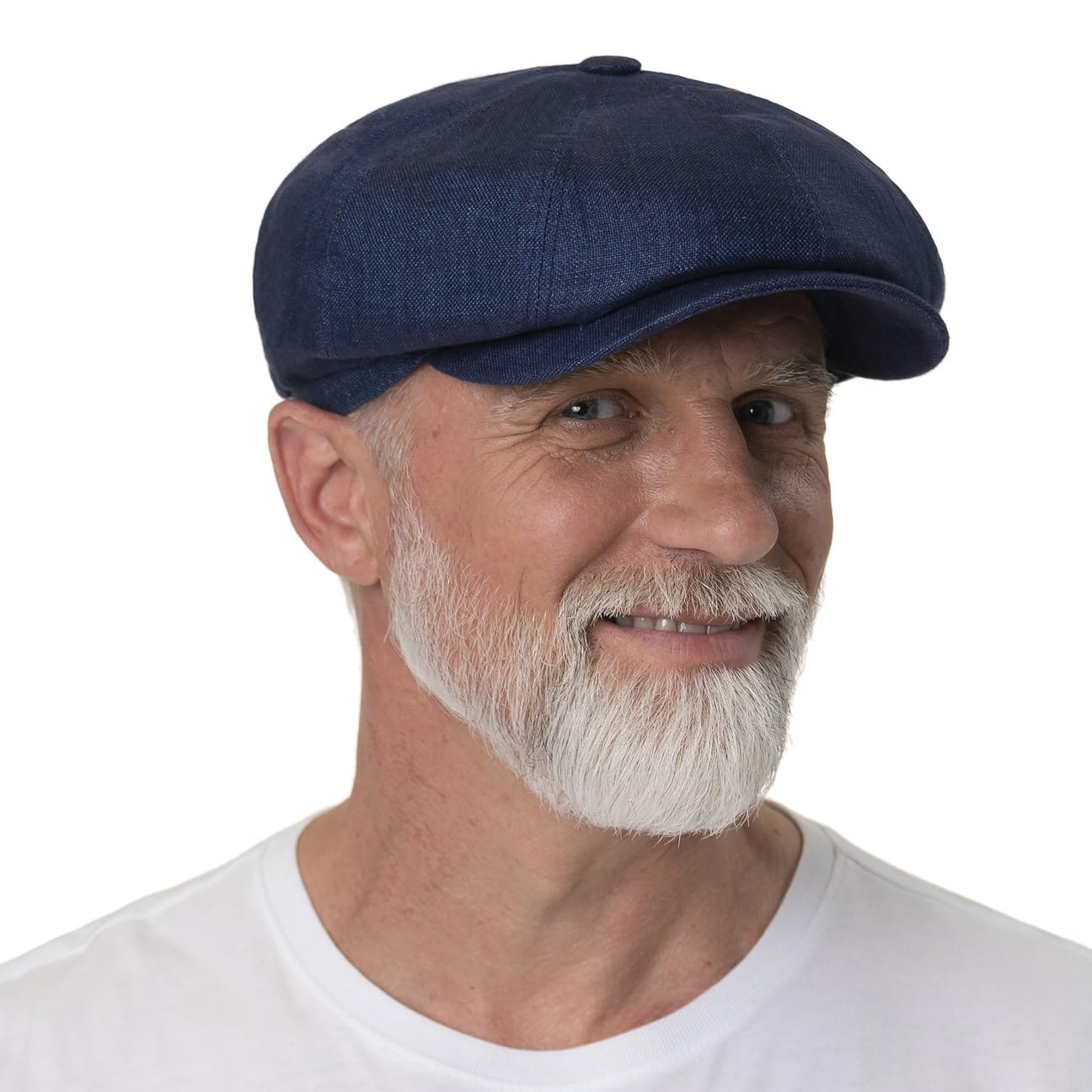 Stetson Hatteras Classic Schirmmütze Leinen Flatcap meliert Mehrfarbig Damen Herren Sommer Winter