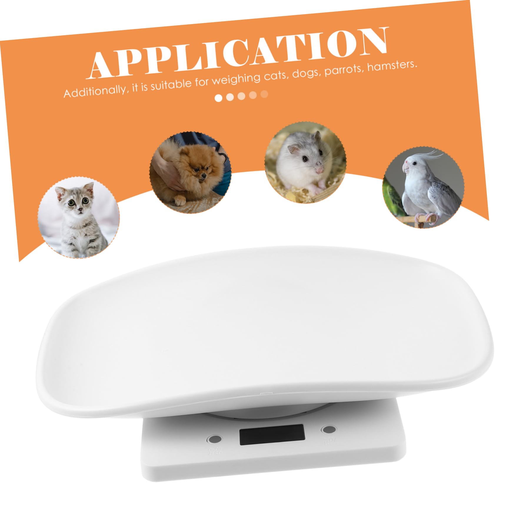 KOMBIUDA Bilancia Elettronica per Animali Domestici con Display LED Misurazione Precisa per e Gattini Design Pesare e Medicinali per Animali