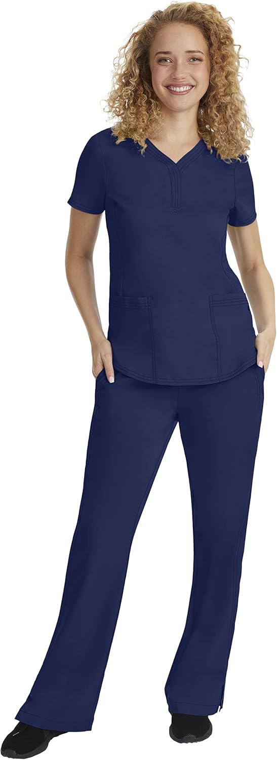 Healing Hands Taylor Women's Pants Mid Rise with 2 Pockets & Back Elastic Waistband 9095 - Image 3