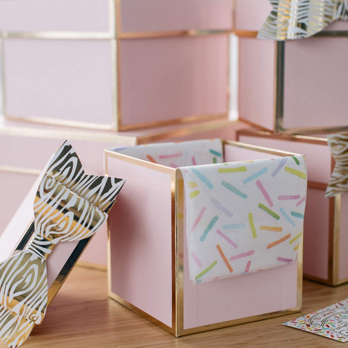 Sprinkles Patterned Tissue Paper 20x30 Inch Sheets, Printed Tissue Paper for Packaging, Birthdays, Tissue Paper Gift Wrap, Holiday Tissue Paper for Gift Bags |Tissue Paper Bulk 100 Pcs|-Creative Bag