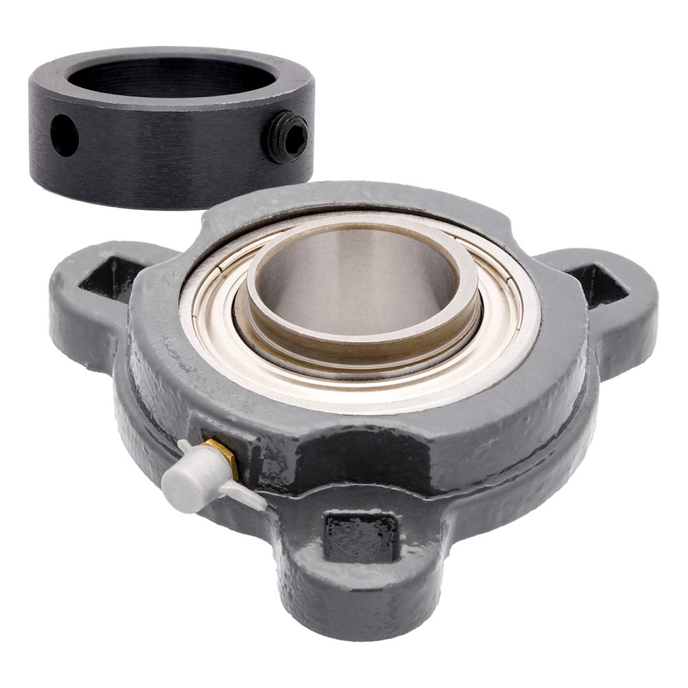 [2-Pack] SA206-20G + TRD206-1.25 inches 3-Bolt Flange Cast Iron SATRD206-20 with Mounting Bearing: SA206-20G, Housing Number: TRD206