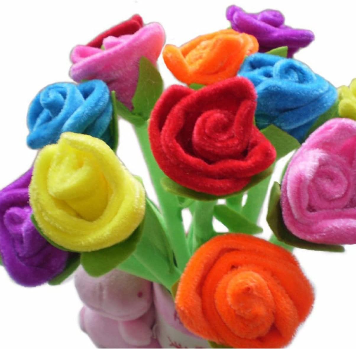 NUOBESTY 24pcs Rose Flower Ballpoint Pens Random Comfortable Grip for Journaling School Supplies Home Decor and Office Use
