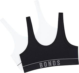 Bonds Girls' Underwear Retro Rib Tank Crop