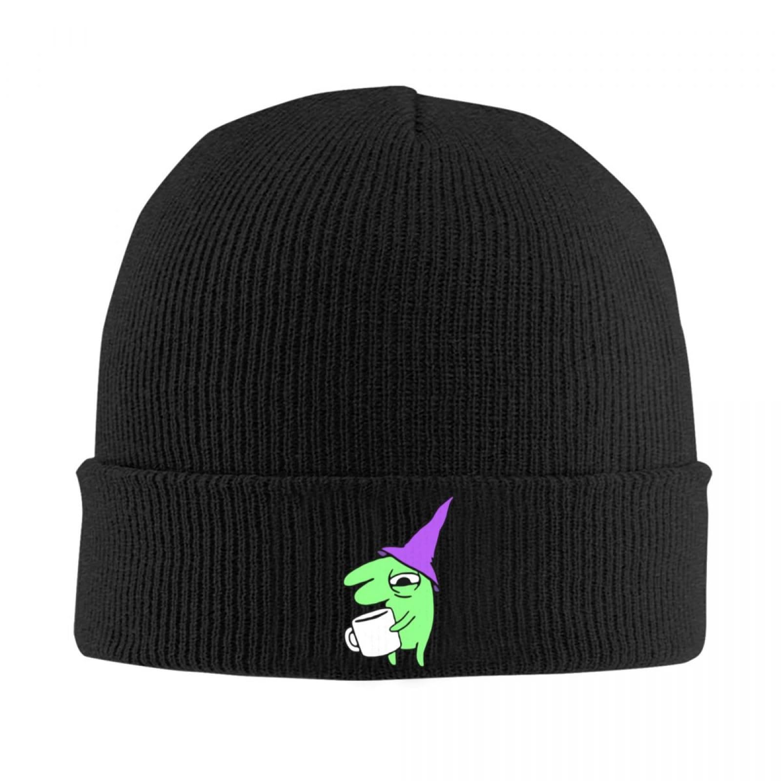 EIILHUED Smiling Friends Anime Knitted Hats Quality Fashion Graphic Men Women Headwear Knitted Caps