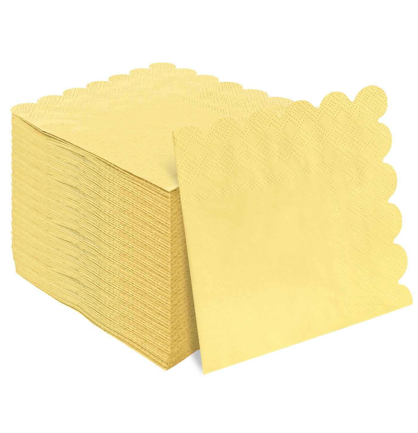 Movinpe Tovaglioli Dorati Per Feste, 50 Pezzi, 3 Strati 33x33 Cm, Stoviglie USA E Getta In Pura Pasta Di Legno, Perfetti Per Compleanni E Matrimoni