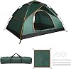 Instant Pop-up Camping Tent, Waterproof, UV Protection, Dual Doors & Breathable Mesh, Lightweight with & Carry Bag, Ideal for Family Camping, Festivals, Hiking
