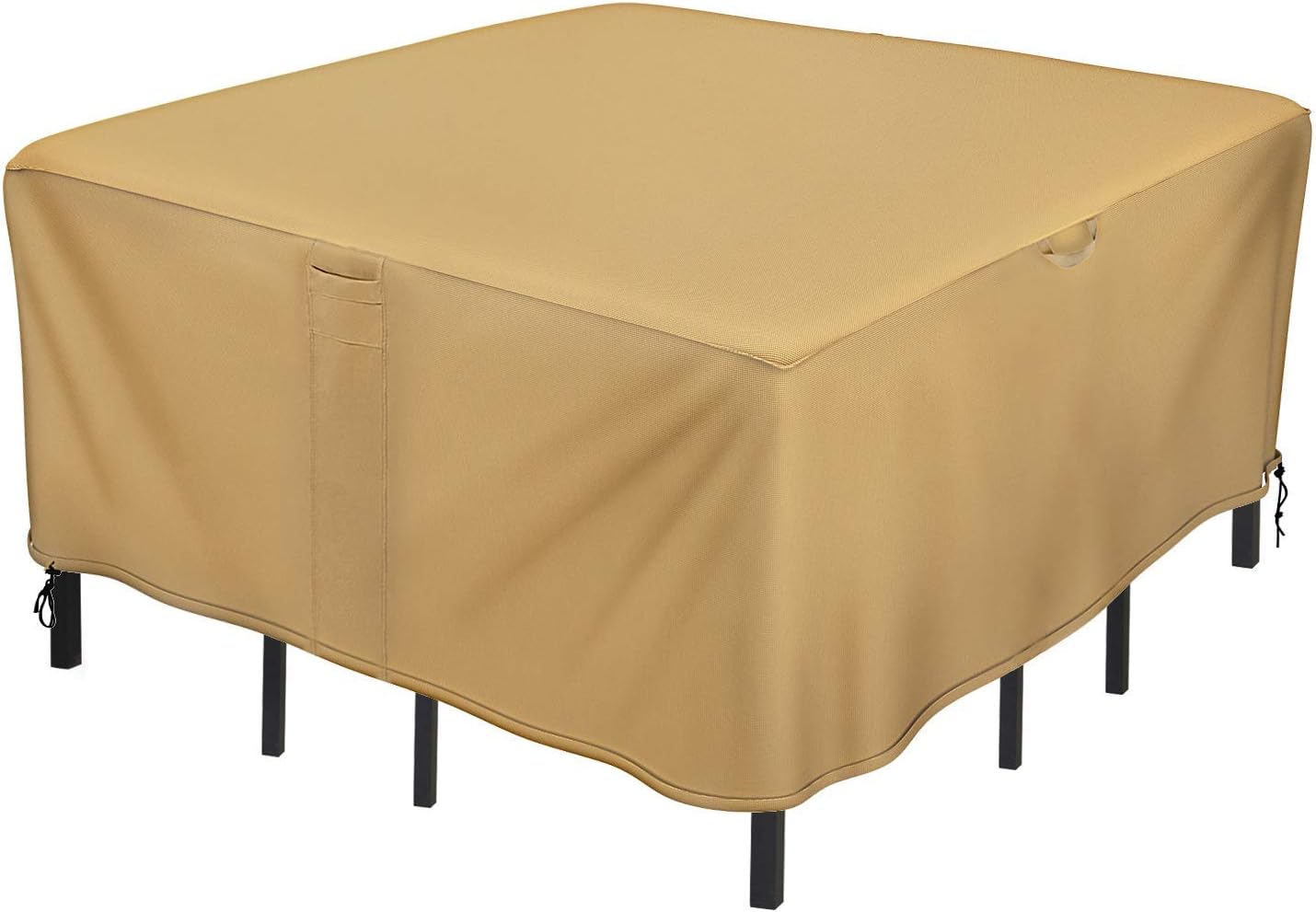 Patio Cover Garden Furniture Table Chairs Protective Cover Square/Round Furniture Set Cover Waterproof UV-Resistant for Outdoor 188x188cm