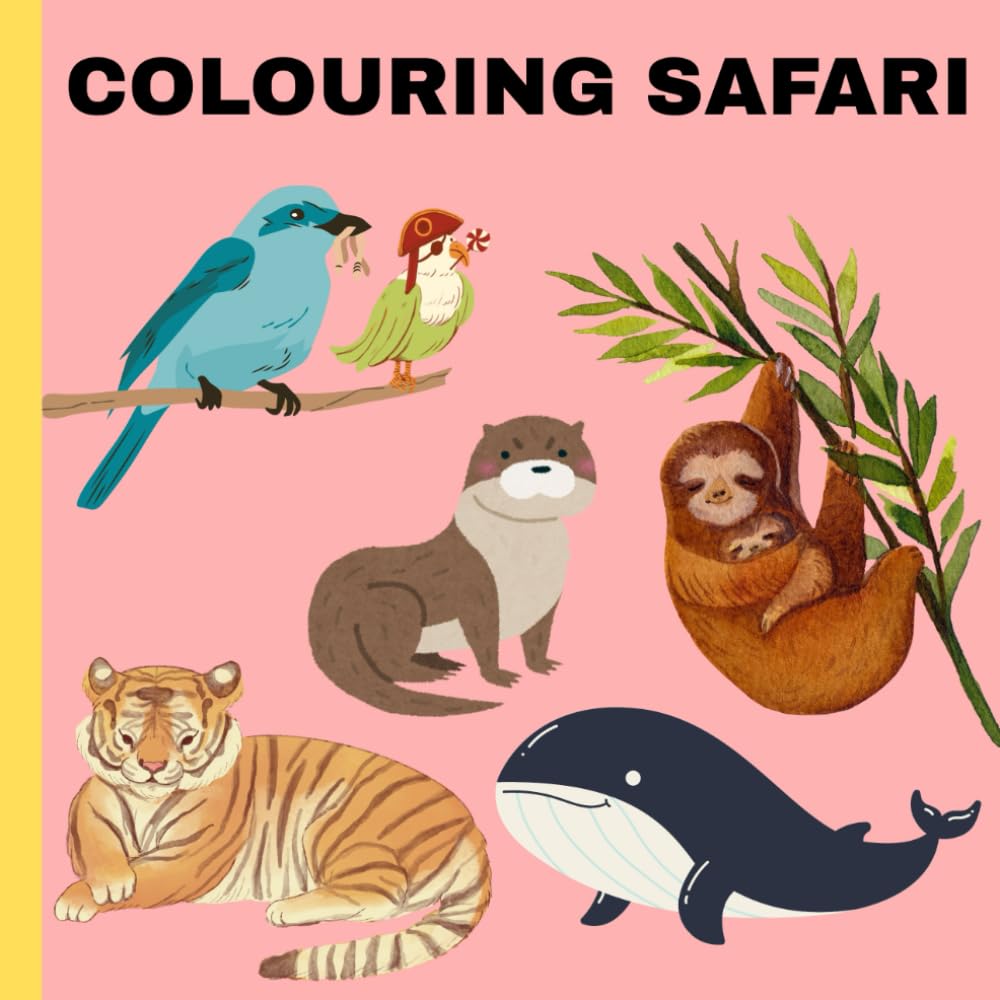 COLOURING SAFARI: ABC Safari of Rare & Wild Animals – Ages 3–9