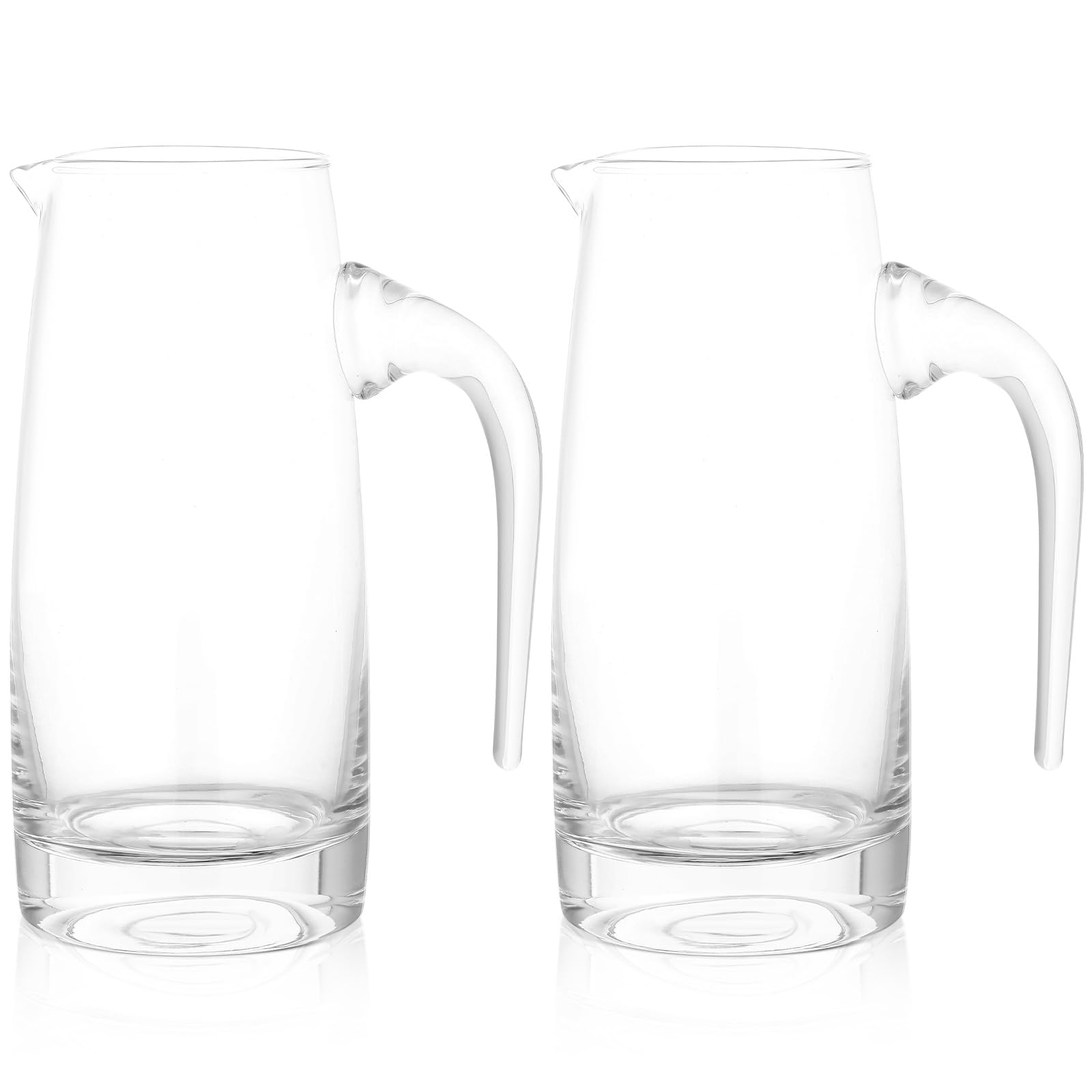 Amazon.com: Dandat 2 Pcs Glass Water Pitcher with Spout Lemonade ...